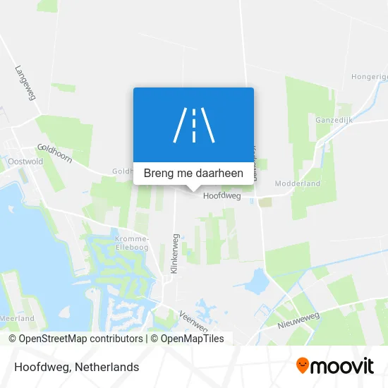 Hoofdweg kaart