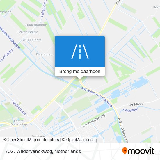 A.G. Wildervanckweg kaart
