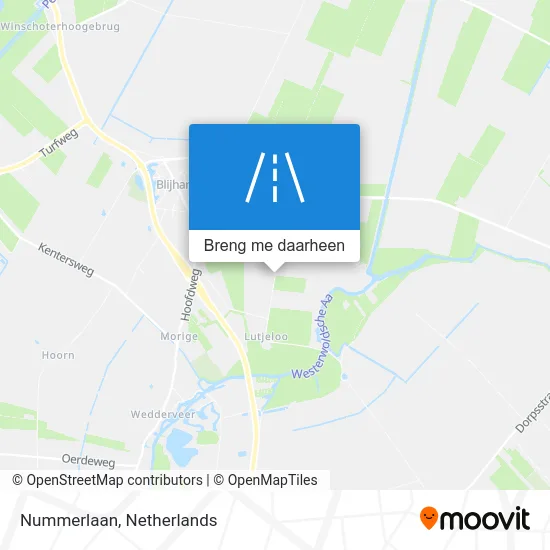 Nummerlaan kaart