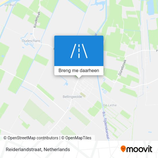 Reiderlandstraat kaart