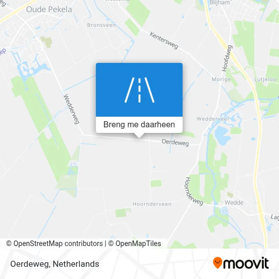 Oerdeweg kaart