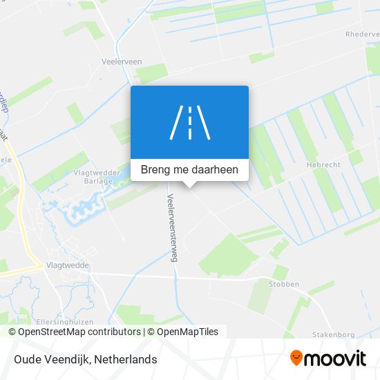 Oude Veendijk kaart