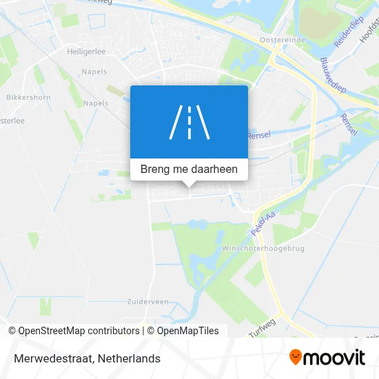 Merwedestraat kaart