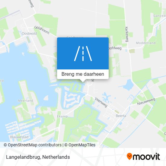 Langelandbrug kaart