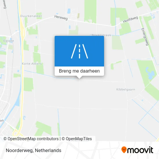 Noorderweg kaart