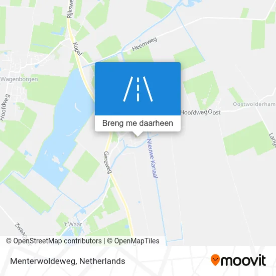Menterwoldeweg kaart
