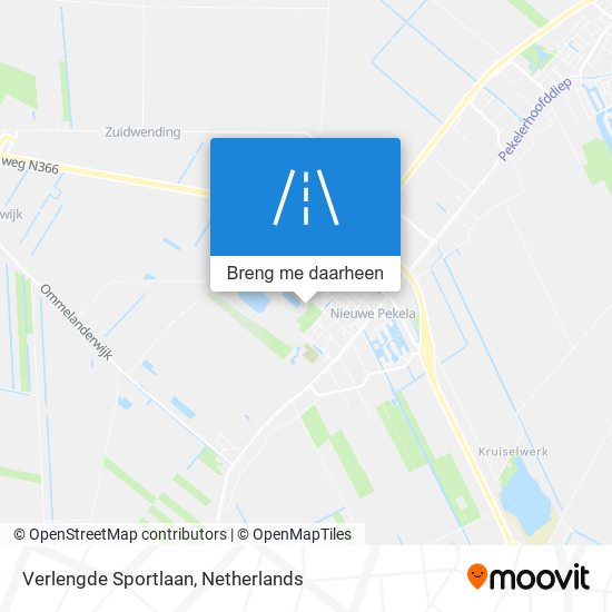 Verlengde Sportlaan kaart