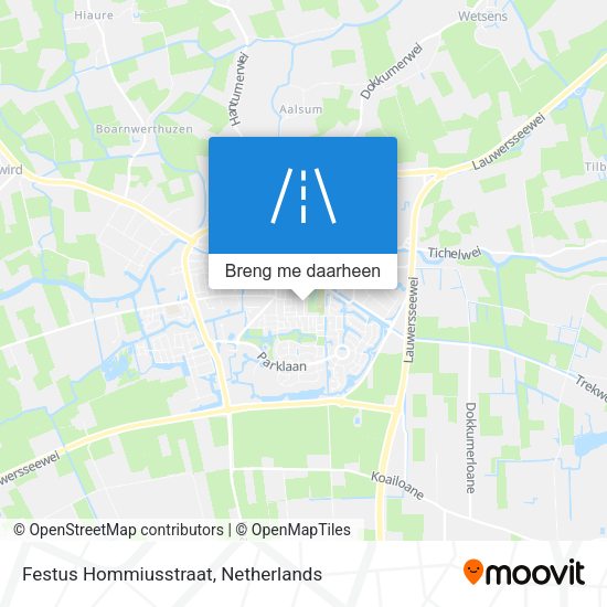 Festus Hommiusstraat kaart
