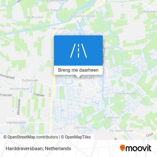 Harddraversbaan kaart