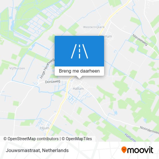 Jouwsmastraat kaart