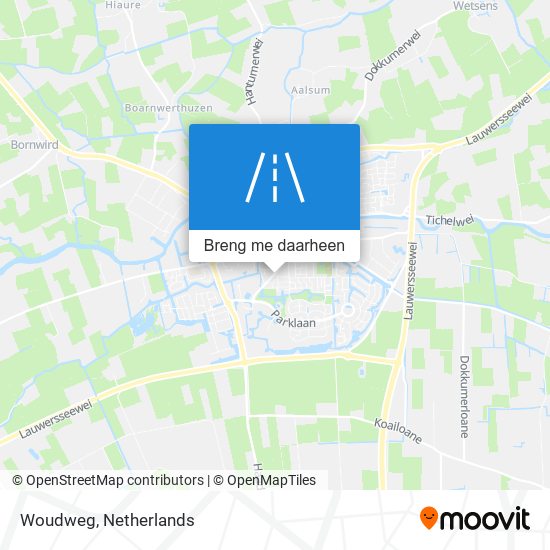 Woudweg kaart