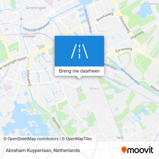 Abraham Kuyperlaan kaart