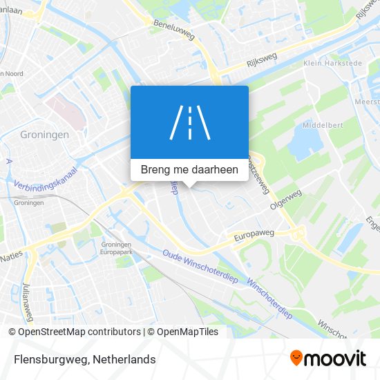 Flensburgweg kaart