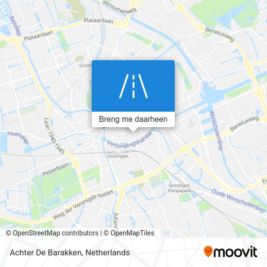 Achter De Barakken kaart