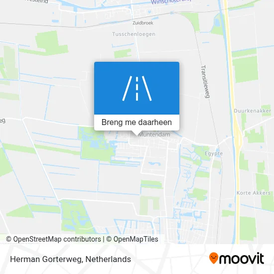 Herman Gorterweg kaart