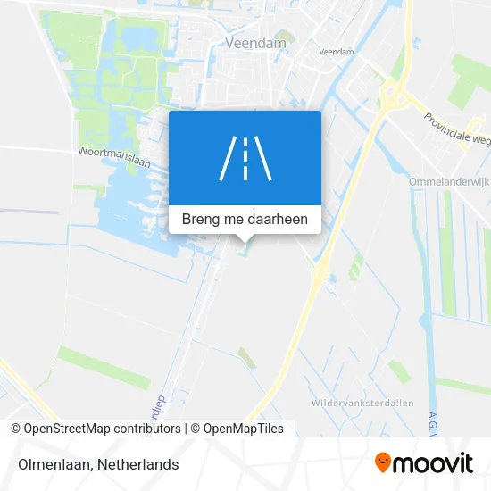 Olmenlaan kaart