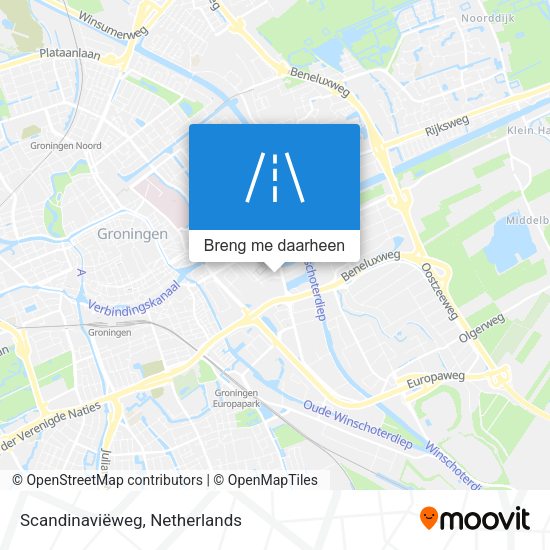Scandinaviëweg kaart