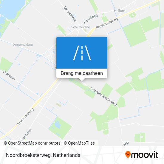 Noordbroeksterweg kaart