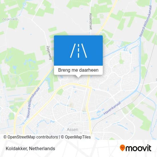 Koldakker kaart