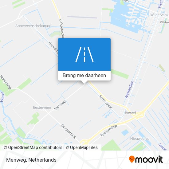 Menweg kaart