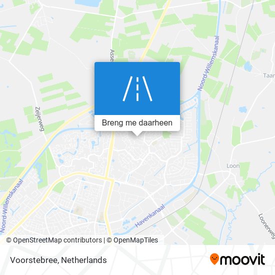 Voorstebree kaart