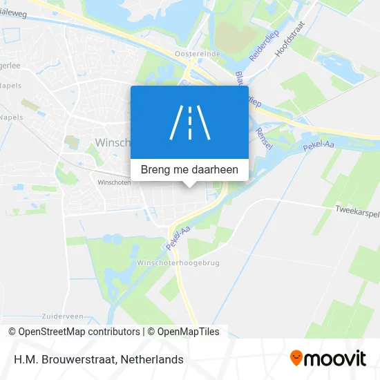 H.M. Brouwerstraat kaart