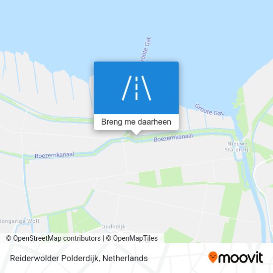 Reiderwolder Polderdijk kaart