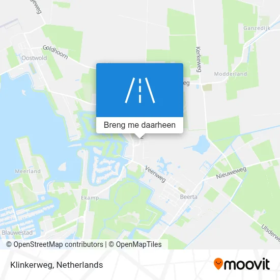 Klinkerweg kaart