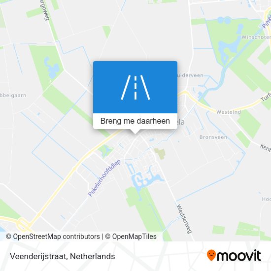 Veenderijstraat kaart