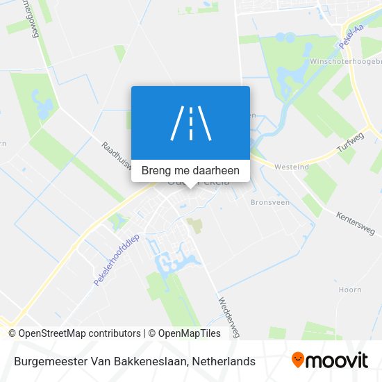 Burgemeester Van Bakkeneslaan kaart