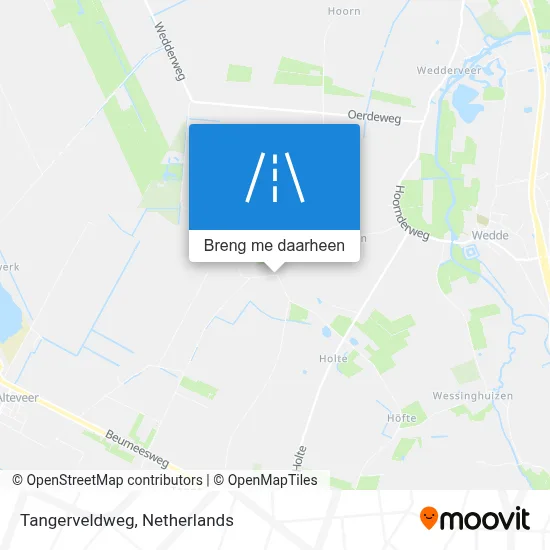 Tangerveldweg kaart