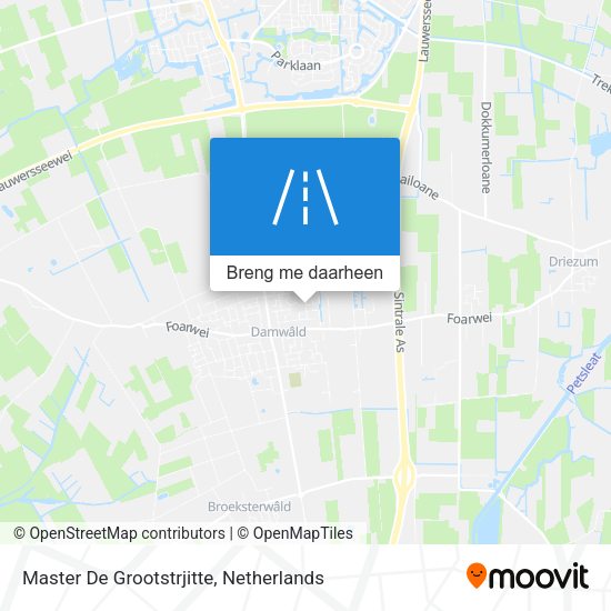 Master De Grootstrjitte kaart