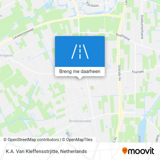K.A. Van Kleffensstrjitte kaart
