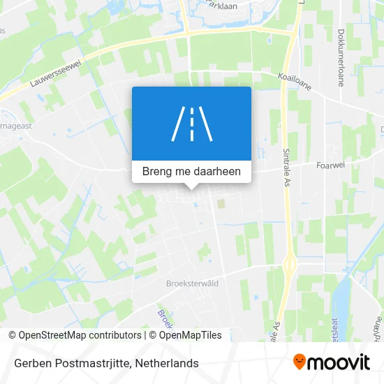Gerben Postmastrjitte kaart