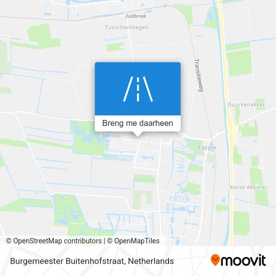 Burgemeester Buitenhofstraat kaart
