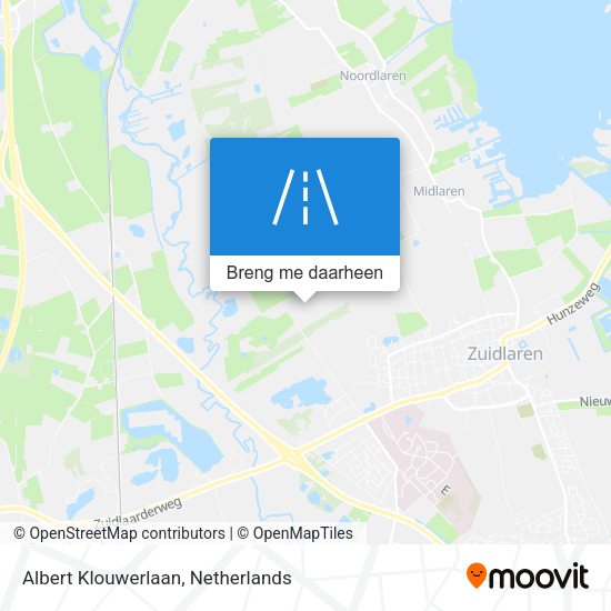 Albert Klouwerlaan kaart