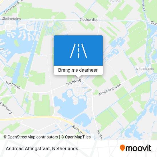 Andreas Altingstraat kaart
