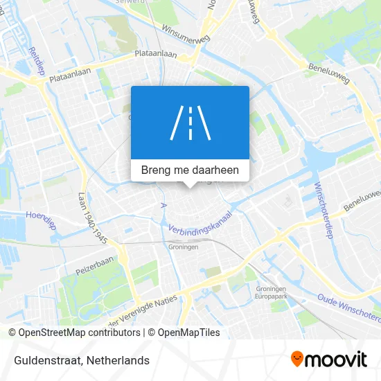 Guldenstraat kaart