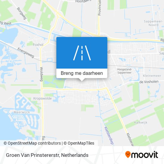 Groen Van Prinstererstr kaart