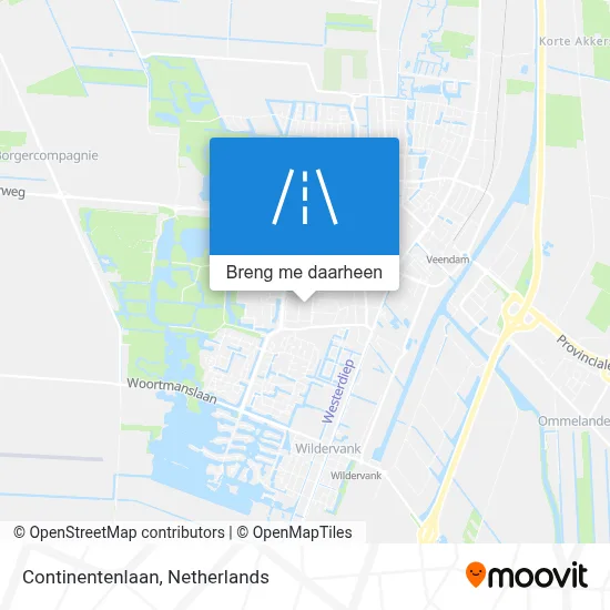 Continentenlaan kaart