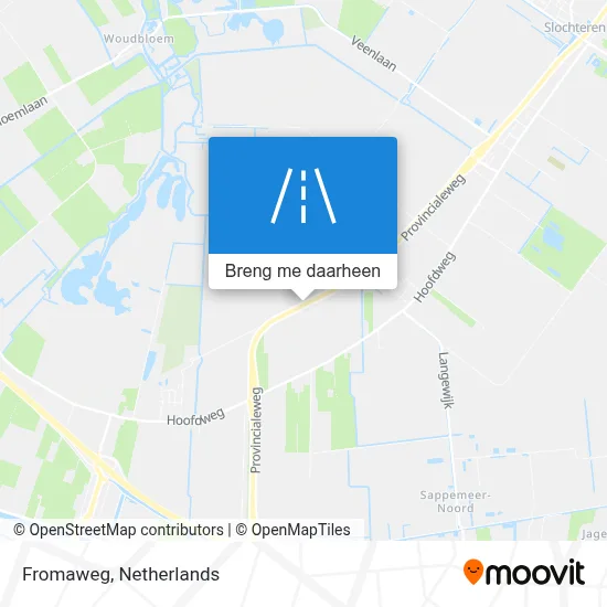 Fromaweg kaart