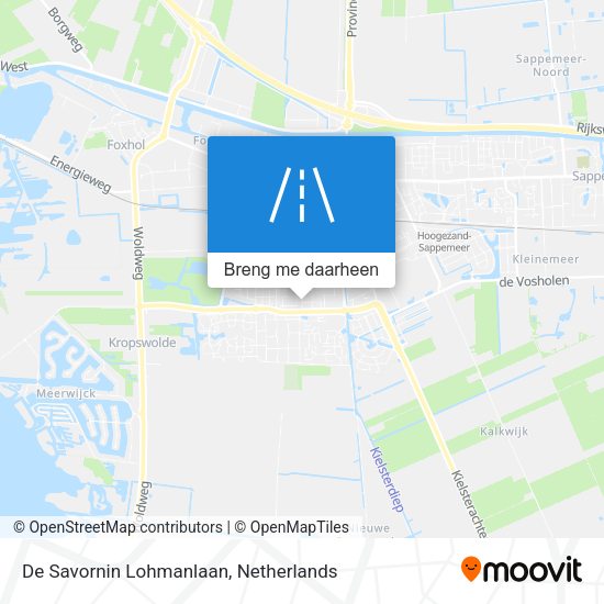 De Savornin Lohmanlaan kaart