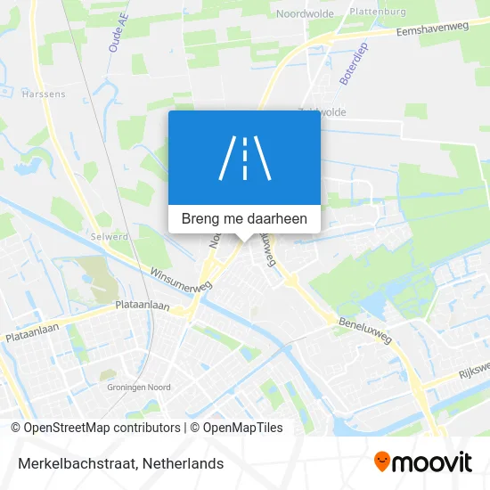 Merkelbachstraat kaart