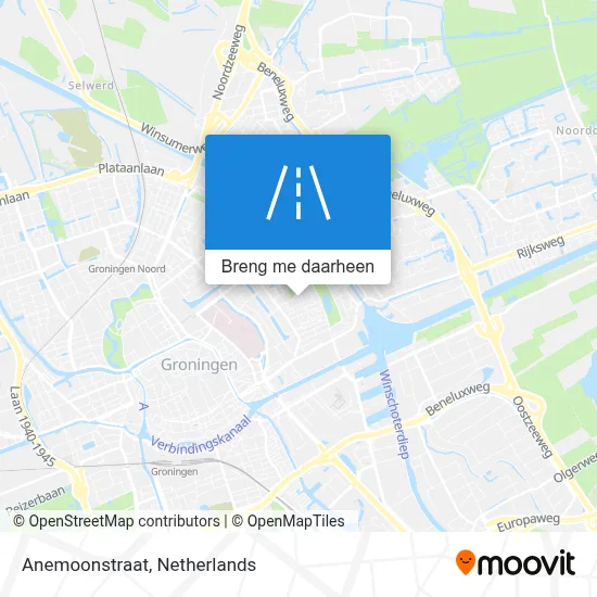 Anemoonstraat kaart