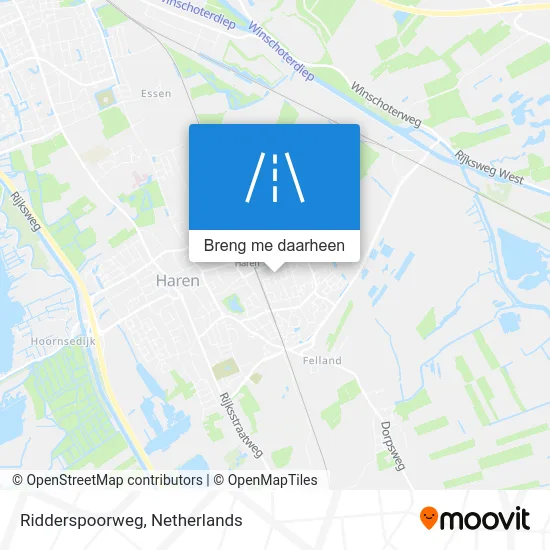 Ridderspoorweg kaart