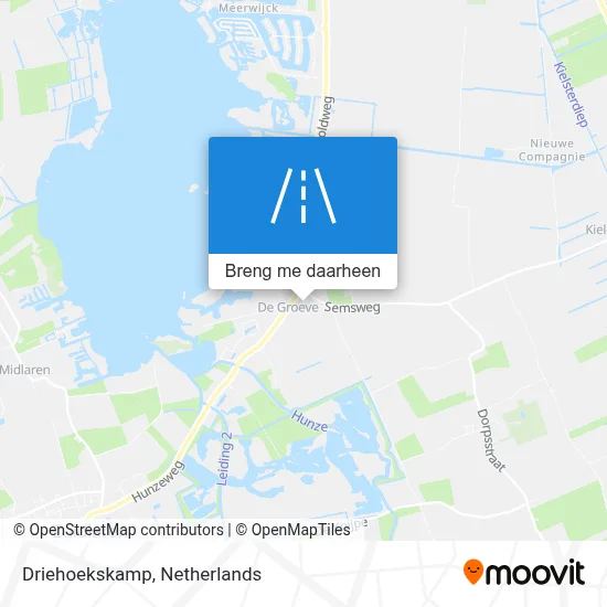 Driehoekskamp kaart