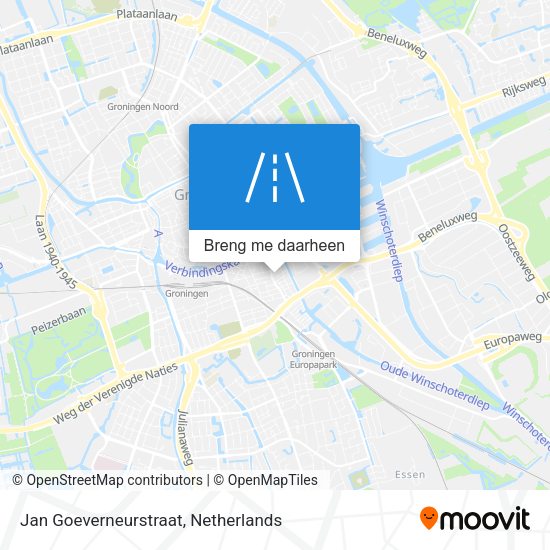 Jan Goeverneurstraat kaart