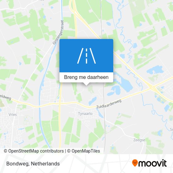 Bondweg kaart