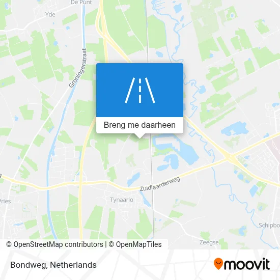 Bondweg kaart
