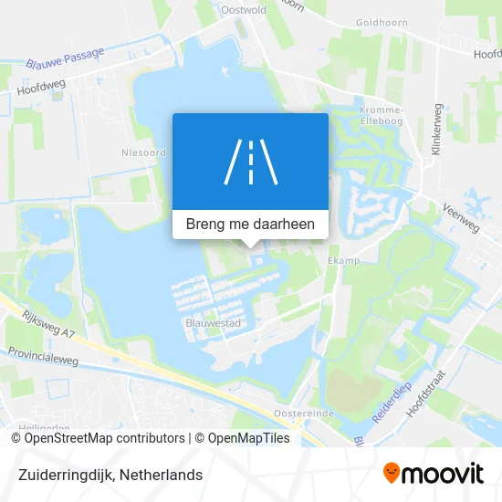 Zuiderringdijk kaart